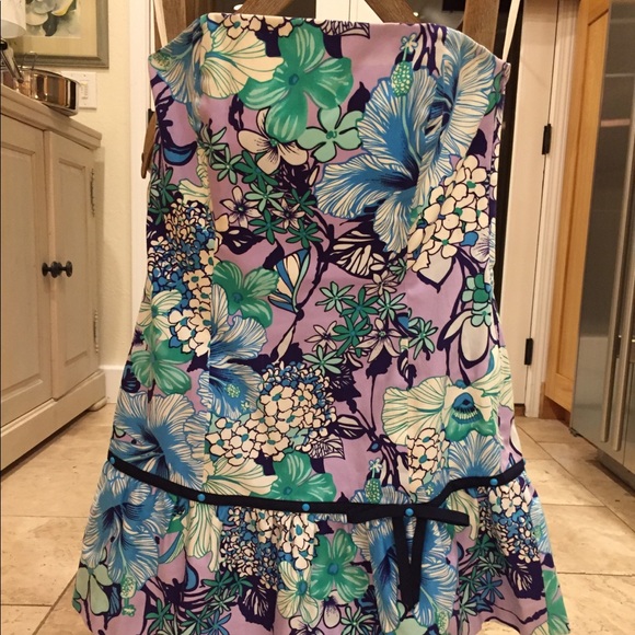 Old TIBI! Strapless dress w boning and tropical tiki - Picture 6 of 6